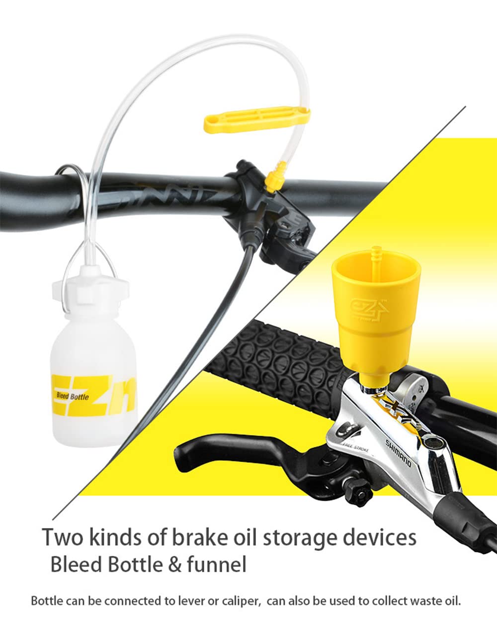 Bicicletta disco freno idraulico DOT olio minerale Bleed Kit Tools per Shimano, SRAM, AVID, TEKTRO, MAGURA, Tekro, Riparazione HS33 Serie MTB Road Bike Brake Strumento (Upgraded)