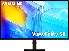 [52% off] SAMSUNG 27" ViewFinity S8 (S80D) Series 4K UHD High Resolution Computer Monitor, HDR10, Multiple Ports w/ HDMI, DisplayPort, USB-A, Height Adjustable Stand, LS27D806EANXGO, 2024, 3Yr Warranty