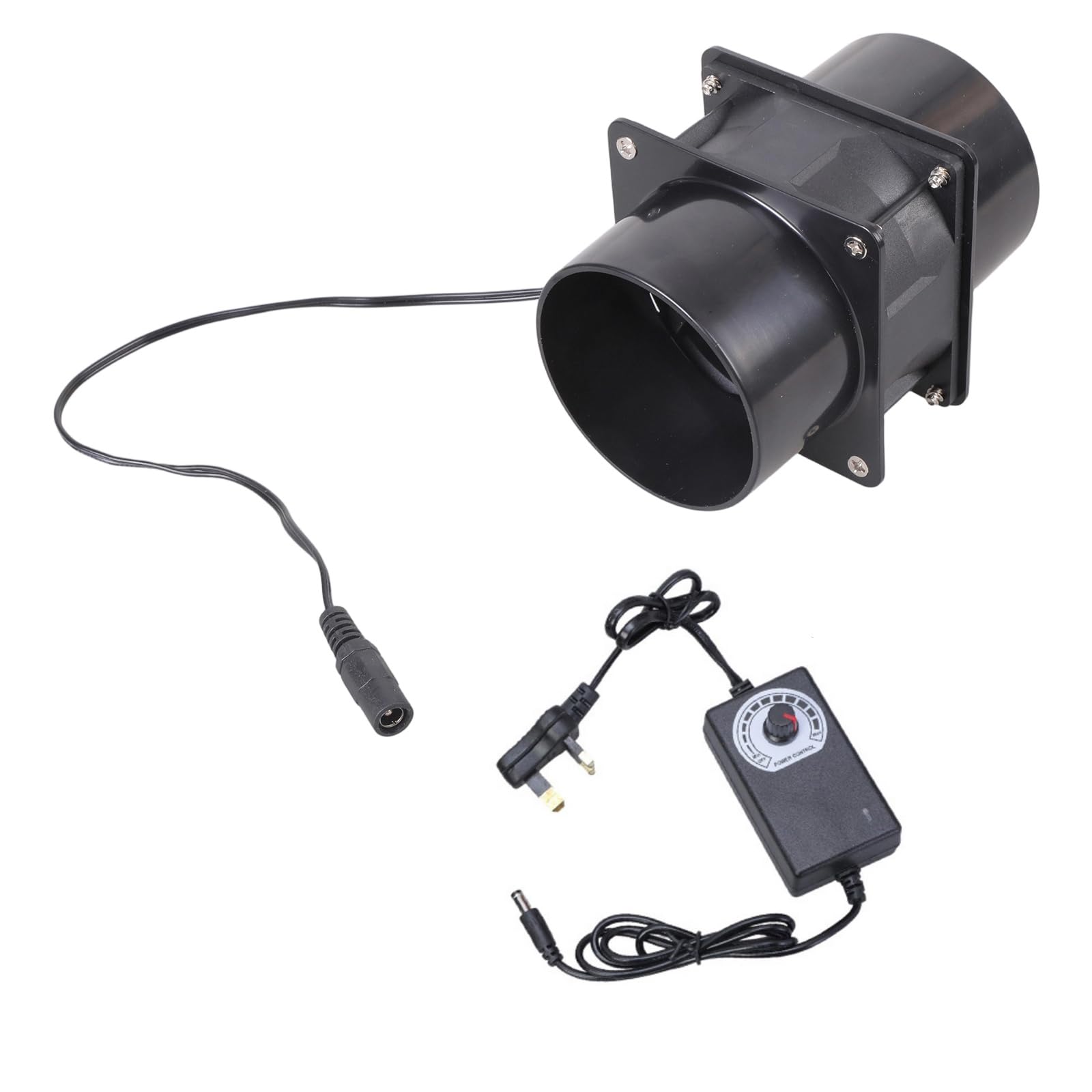 Fexxkg 8Cm 12V Exhaust Fan Filter Duct Set Extractor Blower Exhaust Fan 8Cm For Household For Bedroom Bathroom Kitchen Waterproof Bathroom Duct