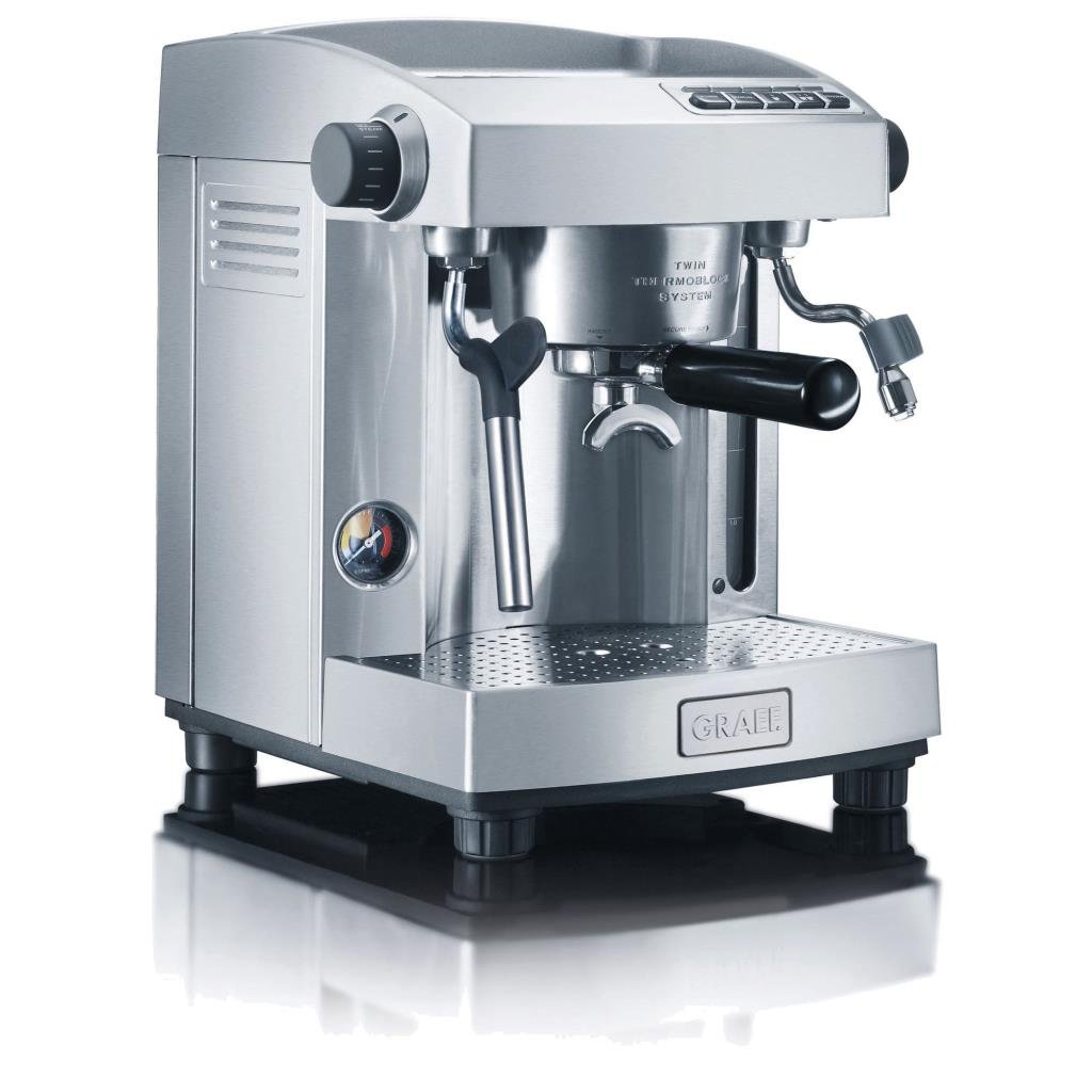 Graef ES 95, machine à espresso, 2 tasses, acier inoxydable