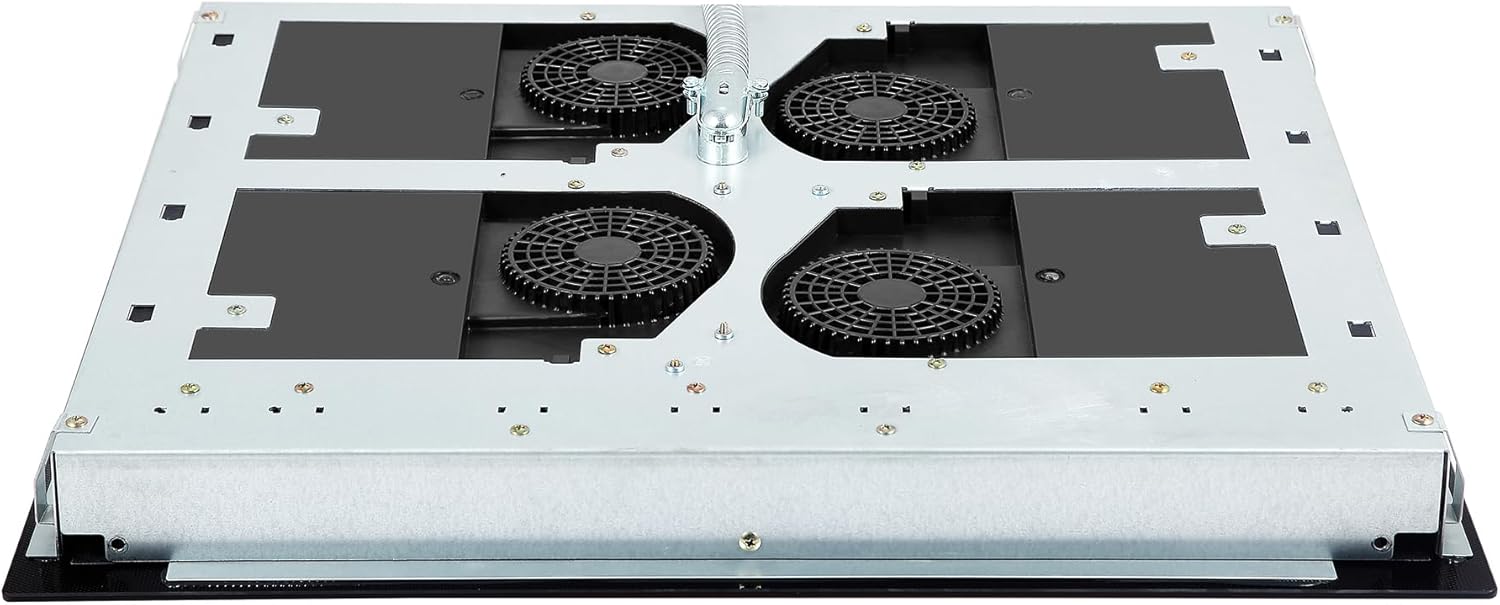36" Black Ceramic 5-Burner Induction Cooktop with Touch Control