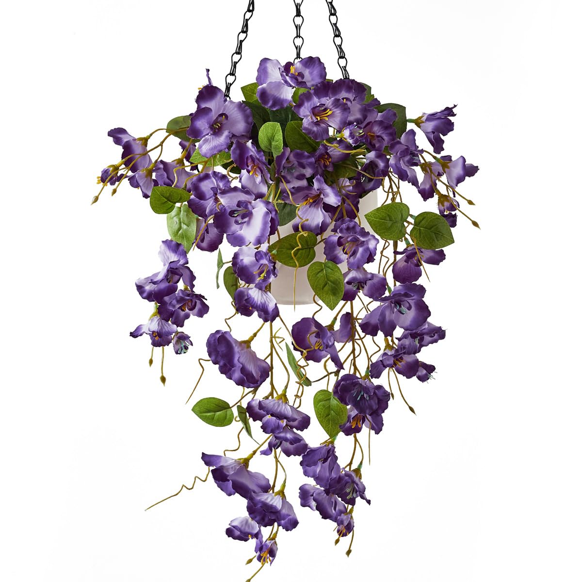 Porch Flower Wall Ornament Silk Cascading Floral Vine 22.8in Window Accent for Entryway and Indoor Home Display Decor Faux Trailing Floral Swag Wall Arrangement Vertical Flower Vine Indoor Doorway