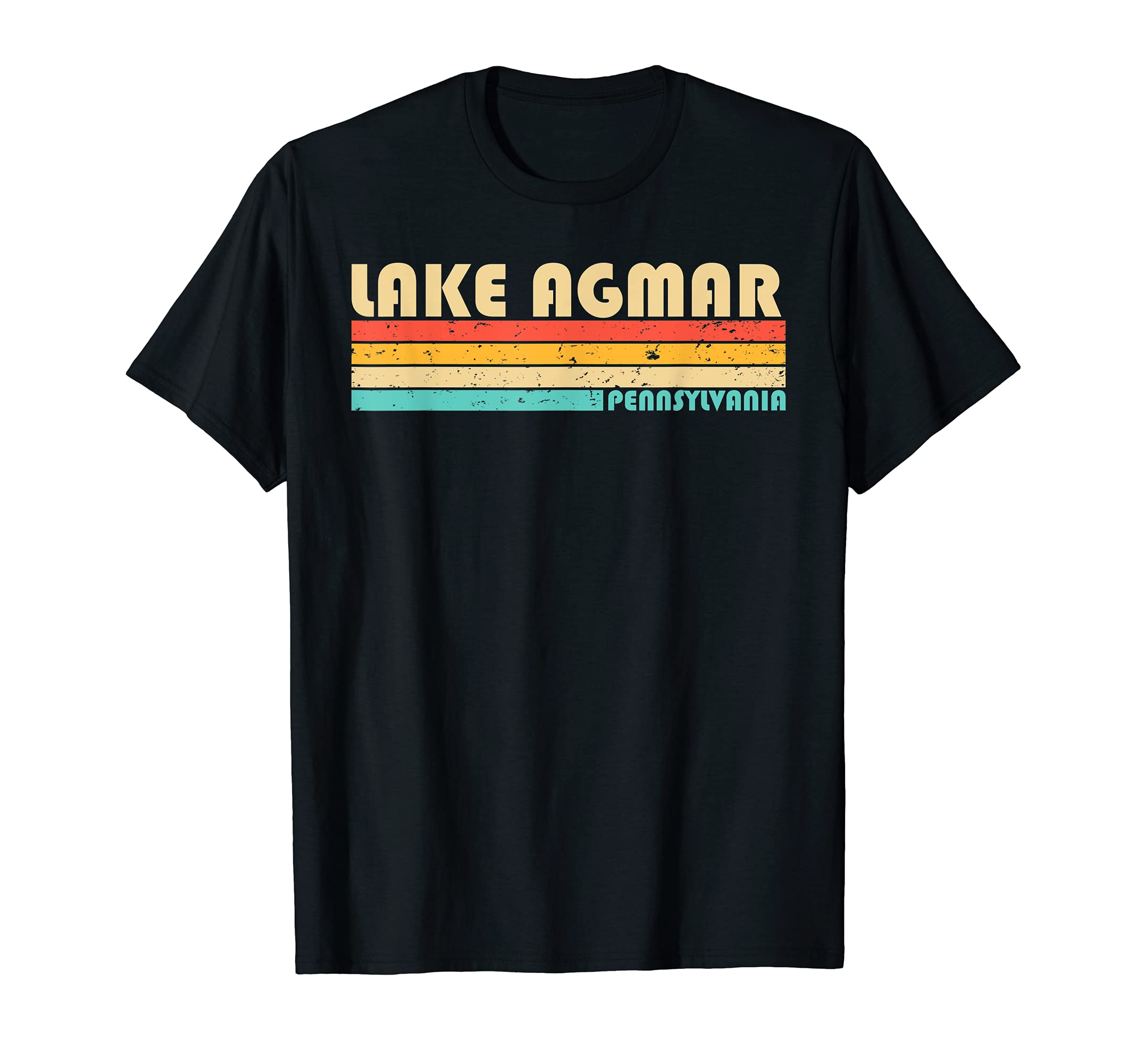 LAKE AGMAR PENNSYLVANIA Funny Fishing Camping Summer T-Shirt