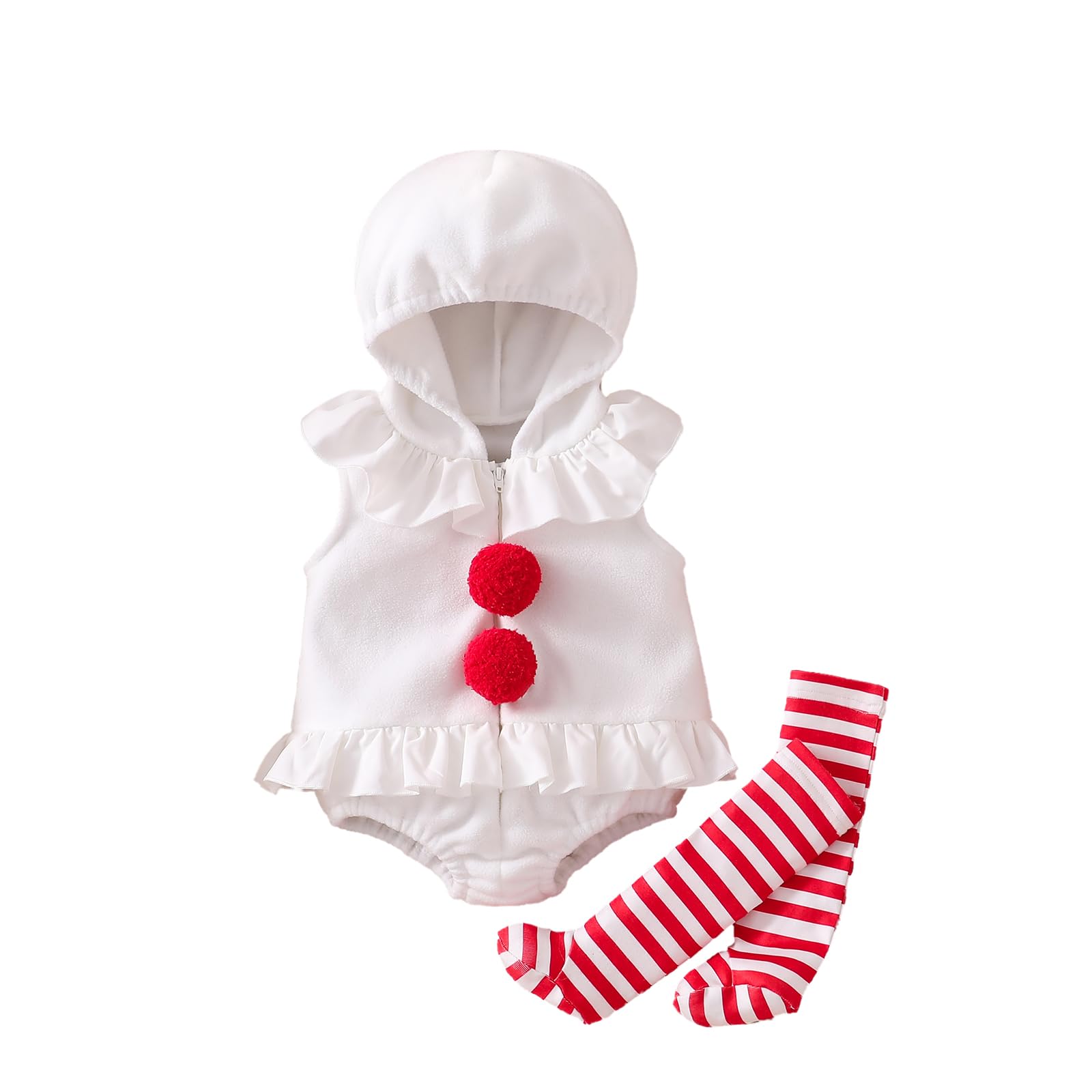 Yoisdtxc Baby Halloween Costumes Cute Animal Outfit Funny Monster Costume Halloween Gifts For Infant Toddler Kids (B-White, 3-6 Months)