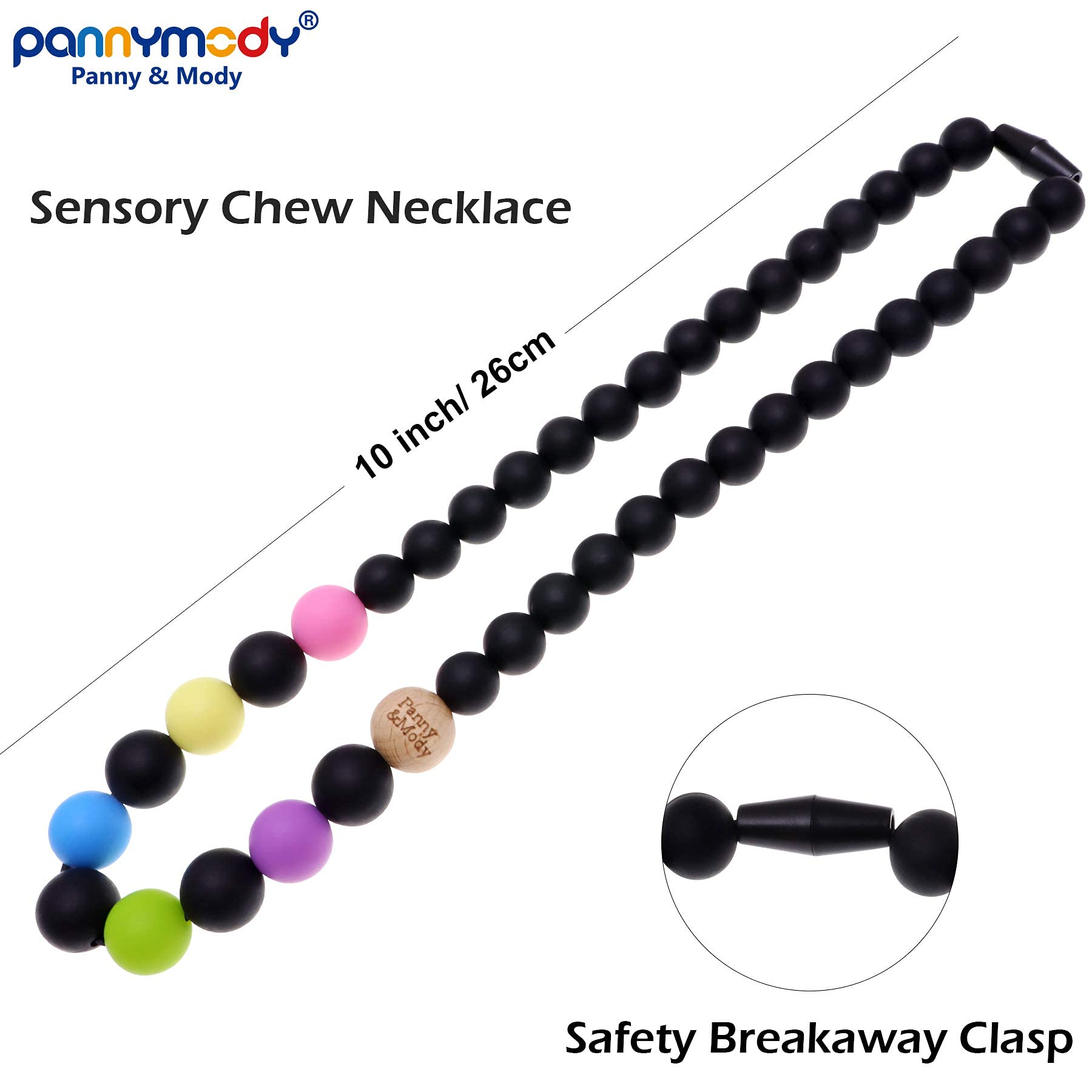 BTONGE Kauwopzetpennen (8 stuks), kauwketting voor kinderen, sensory Chew halsketting, autisme speelgoed, pottopper, duurzaam en sterk siliconen kauwspeelgoed voor kinderen of volwassenen