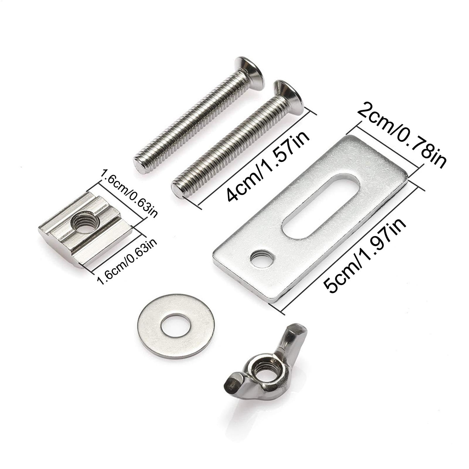 Pince de rail, pinces de maintien de rail en T,Paquet de 4 plaques de presse à pince pour rail en T - Accessoires de voie en T, outil de travail du bois, pinces d'établi pour routeur de travail du boi
