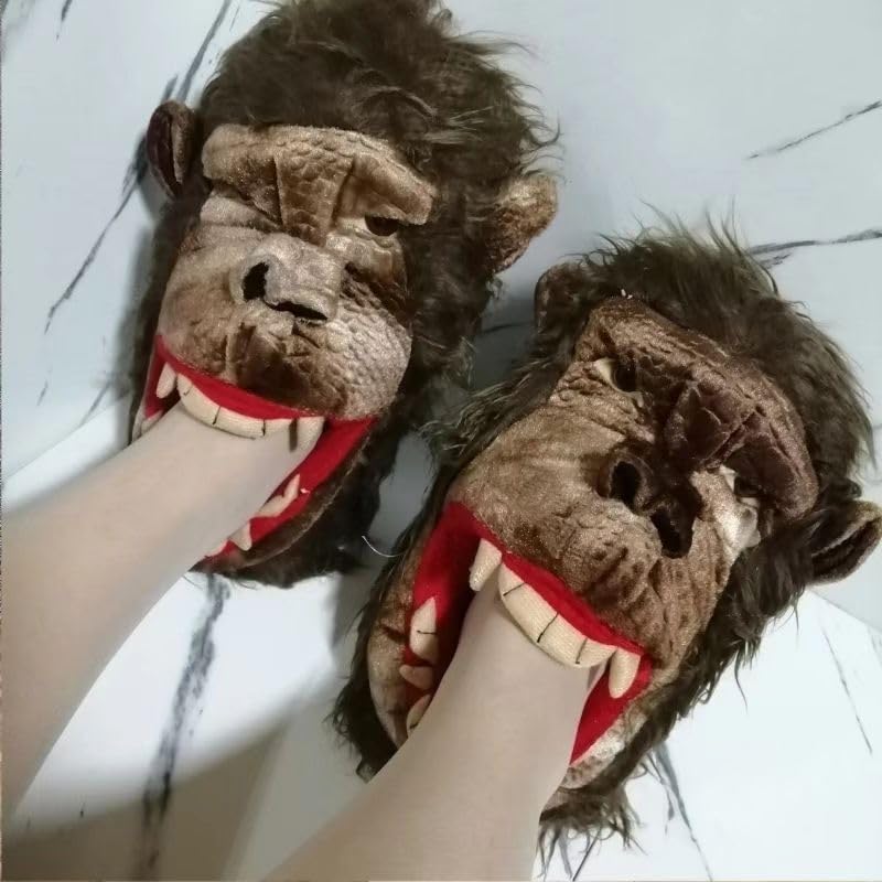 Halloween House Slippers - Warm Cozy Ghost Pumpkin Slippers for Indoor Outdoor Home Holiday Use3