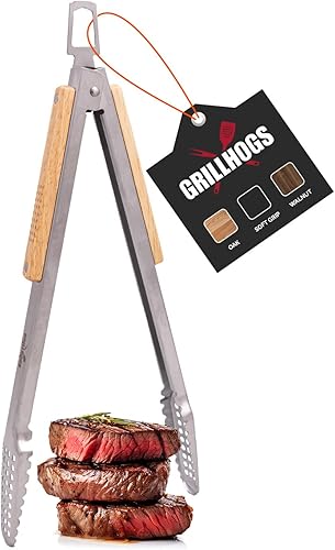 Dropkick Your Old Pings, las pinzas de barbacoa GRILLHOGS de 12 pulgadas son el único equipo que puede manejar tu carne masiva, acero inoxidable + disponible en Yaxa Colombia