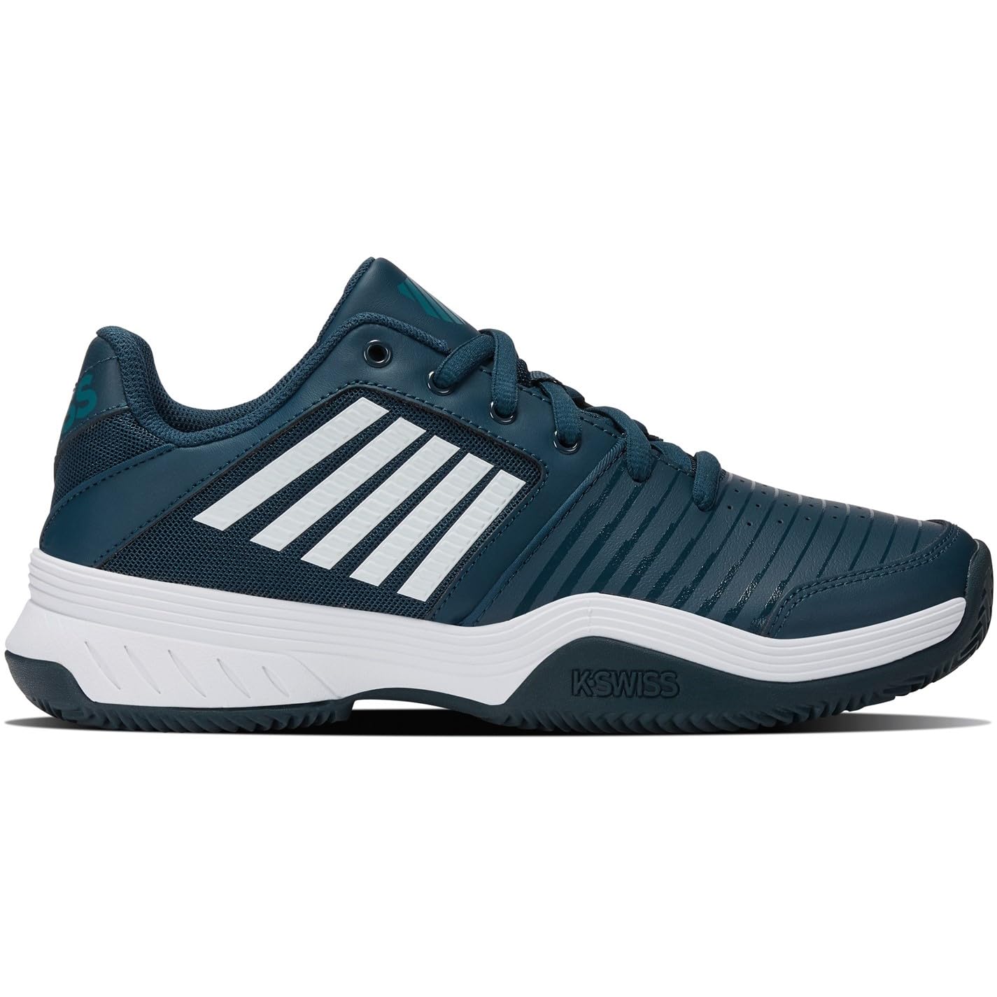 K-Swiss Mens Swis Court Exp Hb Tennis Shoes Teal/White/Aqua 10 UK
