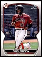 Vista 1 de 2023 Bowman Prospects #BP-42 Ruben Santana 1st Bowman Arizona Diamondbacks RC Rookie Baseball Trading Card