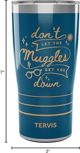 Miniatura 9 de Tervis Traveler - Vaso aislado de triple pared de Harry Potter Don't Let Muggles Get You Down mantiene las bebidas frías y calientes, 20 onzas,