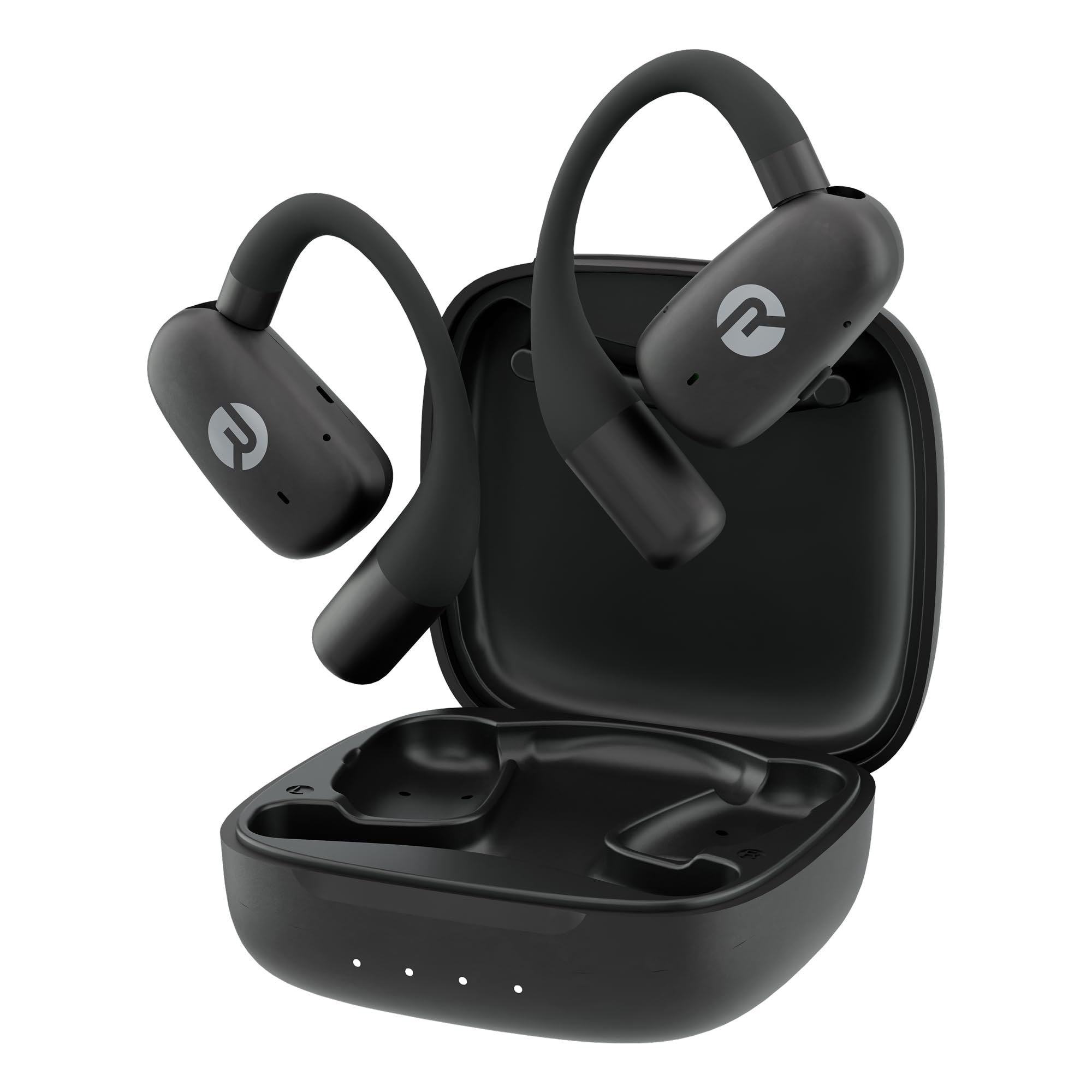 Raycon Everyday Open Ear Earbuds, Dual Mic, 35H, Black | IPX5 Water Resistant; Adjustable Earhook; Bluetooth 6.0; Open-Ear Design; Lightweight; Running/Cycling/Commuting