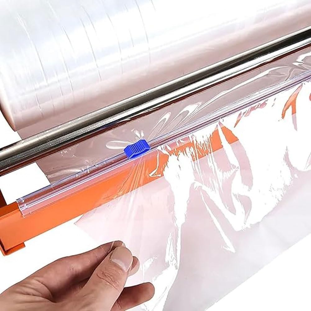 Máquina Envasadora De Film Estirable,Dispensador Industrial Film Estirable | Prosta Obsługa, Szybkie Pakowanie, Regulowana Szerokość 500 Mm, Antypoślizgowa Podkładka Gumowa, Używana Do Pakowania