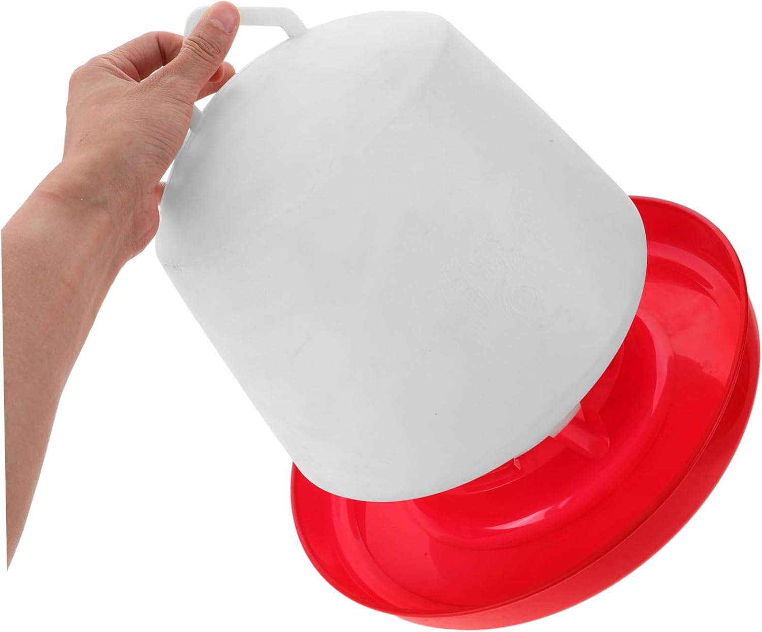 Chicken Water Feeding Trough Poultry Feeder for Chickens Geese Easy to Clean Multi Functional Feeding Bucket for Dry Wet Food Capacity