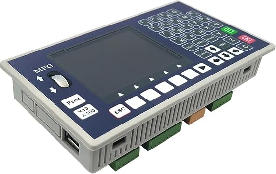 CNC Lathe Controller 1/2/3/4 Axis TC55H U+S+B G Code Motion Controller with M+P+G Adjustable Speed programmable servo/Stepper Controller for CNC