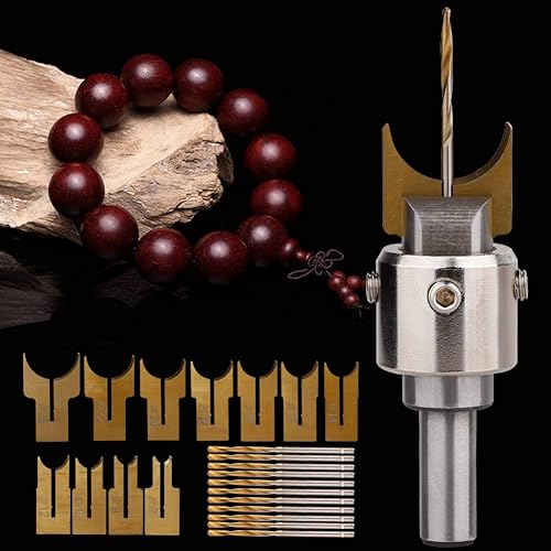 Miniatura 7 de GREENWISH Broca de madera Buda de 0.236-0.984 in de dureza para carpintería, fresadora de madera, broca de enrutador de madera, aleación de acero de