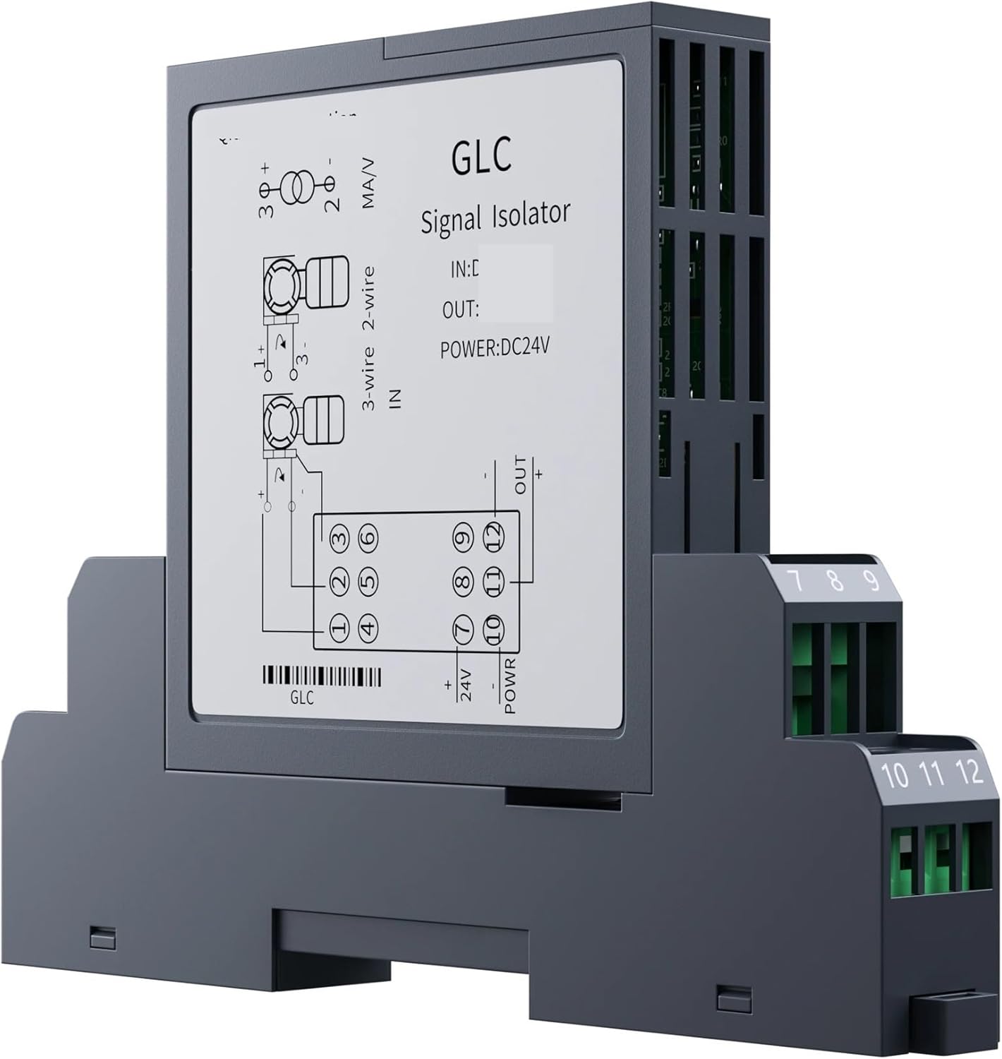 Output 1-5V Analog Signal Isolator 4-20mA 0-10V 0-5V 1-5V 2 in 2 Out(Input 0-75mV)