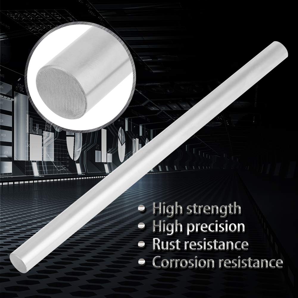 1pc Stalowy Wał Liniowy z łożyskiem Cylindrycznym Oś Liniowa Prosty Okrągły Pręt o średnicy 10mm Liniowy Ruch Pręt ze Stali Nierdzewnej Prosty Okrągły Pręt Liniowy(200mm)