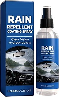 撥水性カースプレー - 100ml 長時間持続防曇クリーナー | 耐水フロントガラスコーティングスプレー - ウィンドウ用 リアビューミラー用 車両用 トラック用 SUV用 RV用 外装用