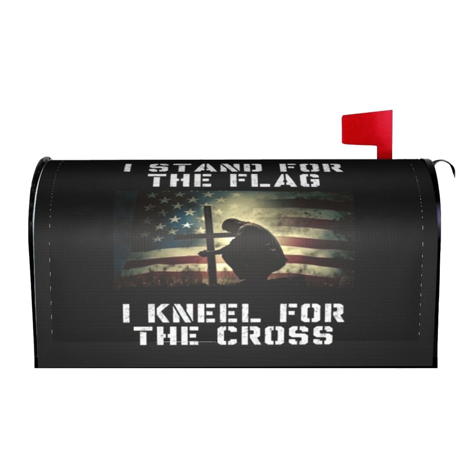 Stand for The Flag 02 Mailbox Covers Magnetic Wraps Post Letter Box Cover Garden Home Decor