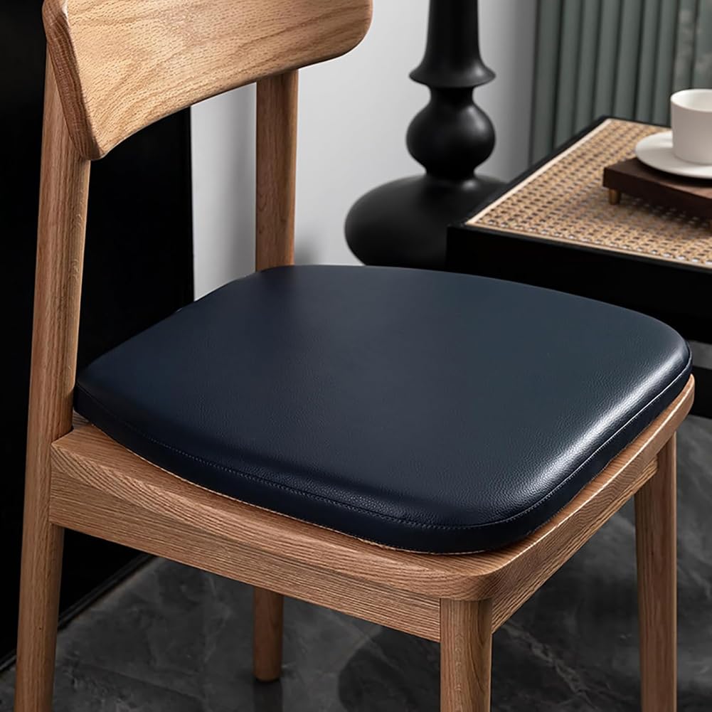 Coussin de siège antidérapant en cuir synthétique lavable et imperméable en U