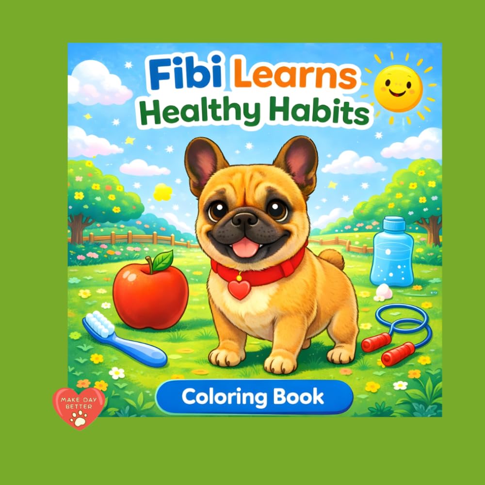 Fibi Learns Healthy Habits – Coloring Book (Fibi Coloring Book)