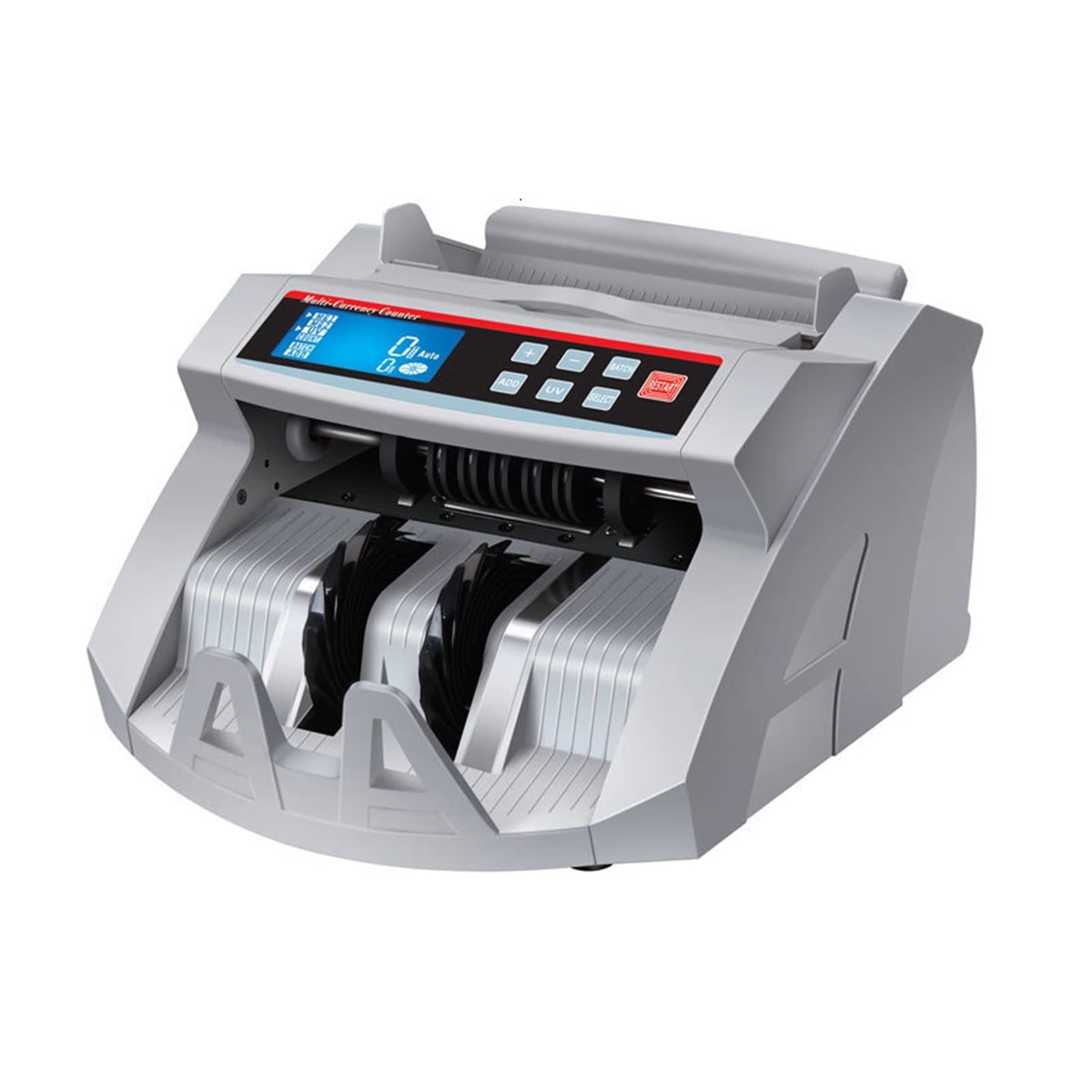WDSOPK LCD Display Cheap Money Counter For Paper & Polymer Currencies WithMG Function Billnote Counting Machine Money Detector (A)