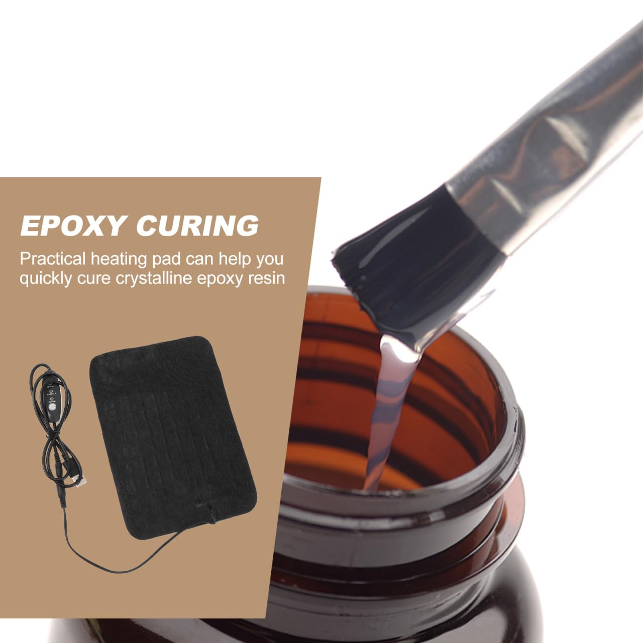 COHEALI USB Heating Pad 1pc USB Epoxy Bubble Heating mat Epoxy Rsin Heating Pad Epoxy Heater mat Resin Heating Mat Heating Clothes