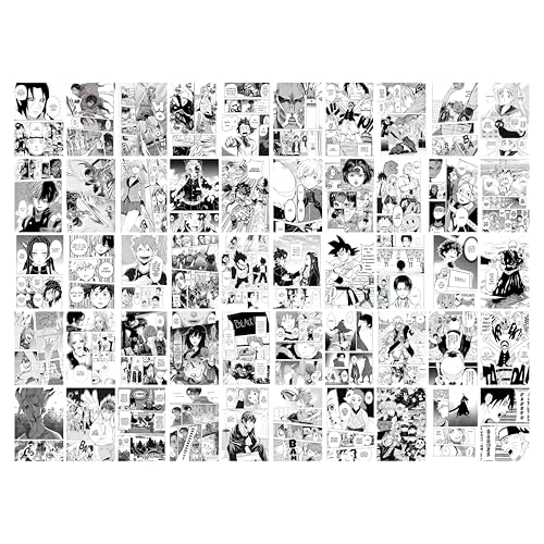 Image of Japanese Manga Aesthetic Poster Set 50 PCS, Anime Comic Wall Collage Cards for Modern Room Decoration (BP8 A Poster)