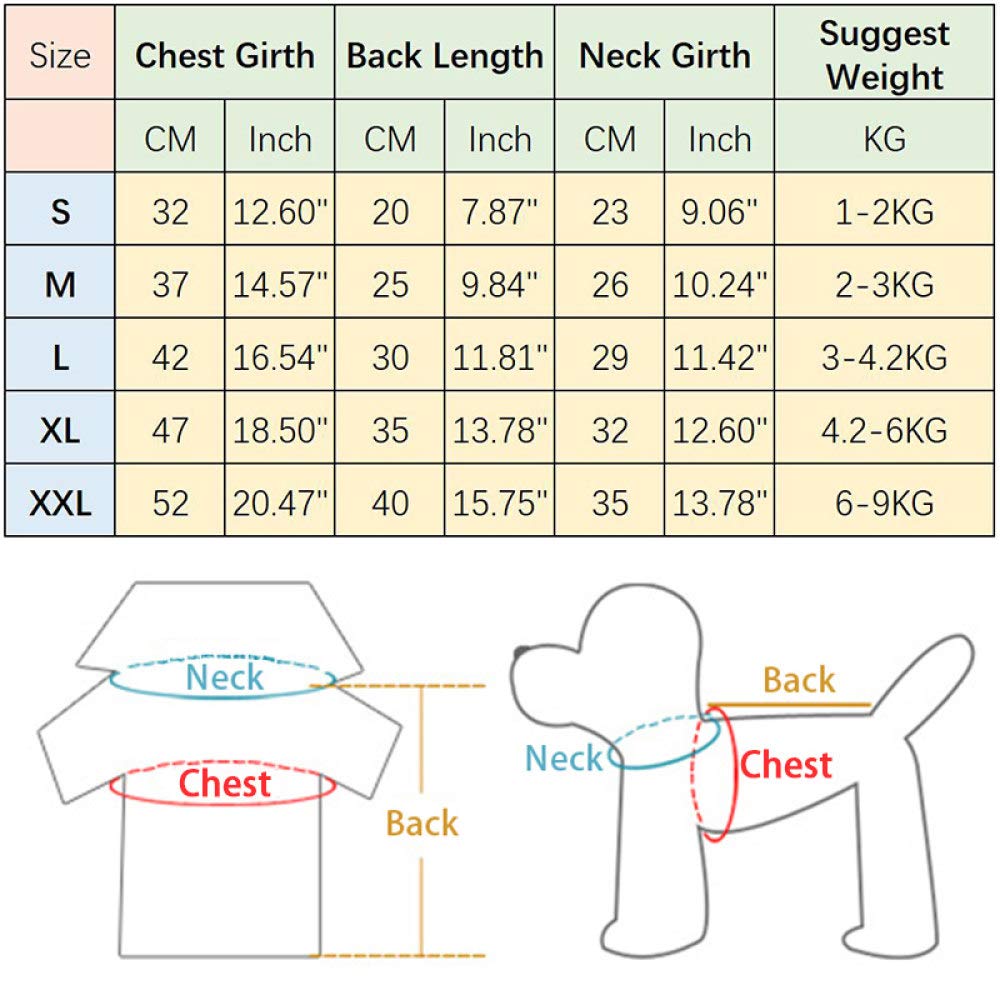 Ropa Bonita para Perros, Camiseta de Ocio para Cachorros, Ropa para Perros pequeños y medianos, Abrigo para Mascotas (Mono Azul XL)