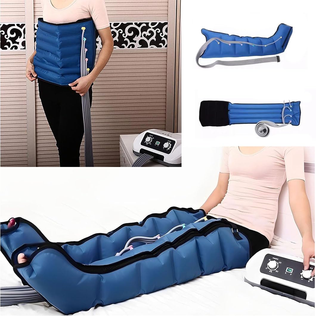 Macchina per Pressoterapia a Casa︱ Body Pressoterapia Gambe E Pancia L︱Pressoterapia Linfodrenaggio Total︱ 6 Camere d'Aria Linfodrenaggio Braccia Macchinario