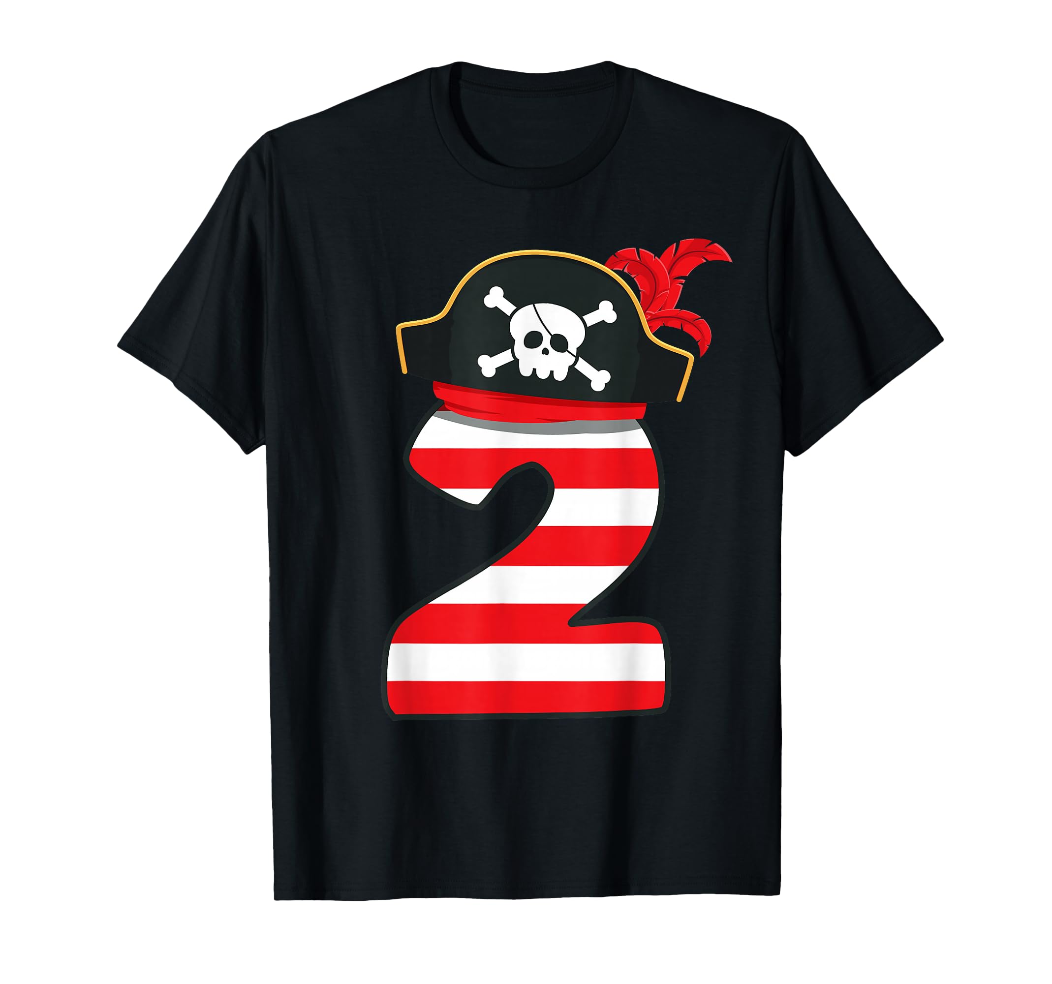 Arrr I'm 2, Cool Pirate Theme 2nd Birthday Party Boys Girls T-Shirt
