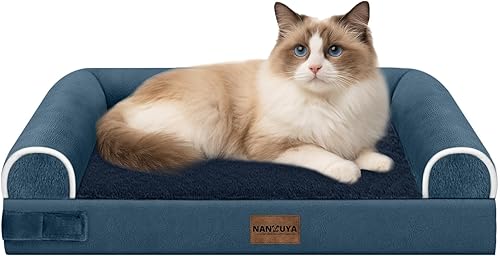 Miniatura 113 de Cama grande para perros ortopédica lavable: camas con almohada XL para perros grandes, sofá de espuma viscoelástica, impermeable, funda extraíble