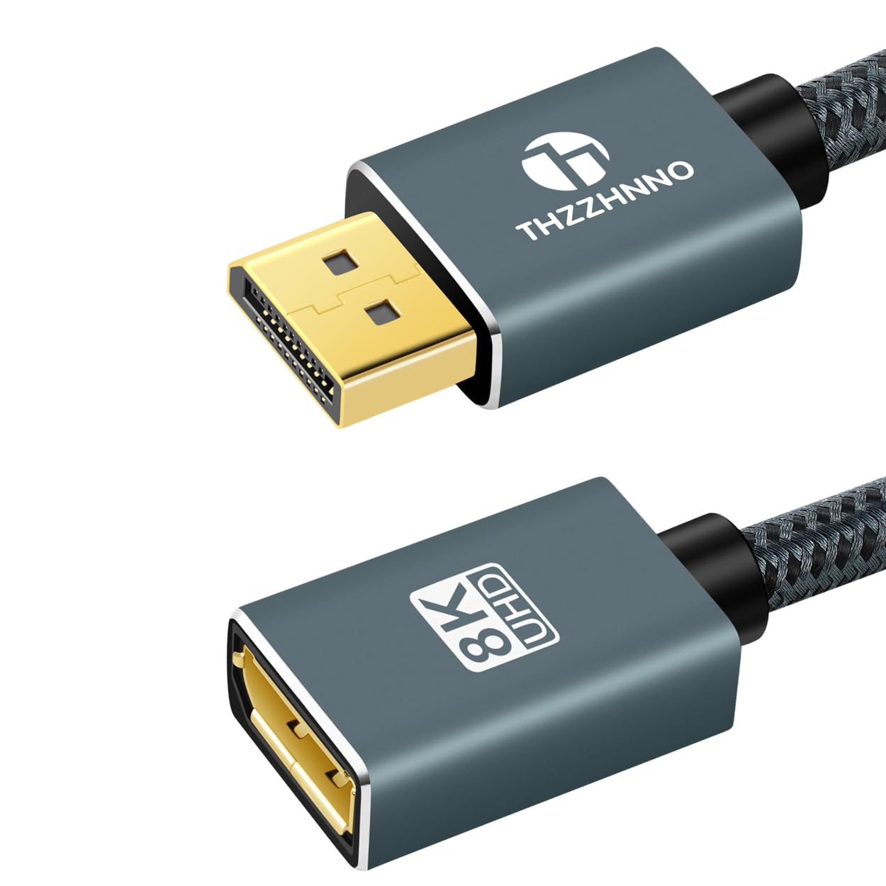Cable Extensión 8K DisplayPort 0,5M, Cable DisplayPort 1.4 Macho a Hembra, Cable extendido DP a DP soporta 8K@60Hz, 4K@120Hz para Monitor de juegos, Gráficos, PC