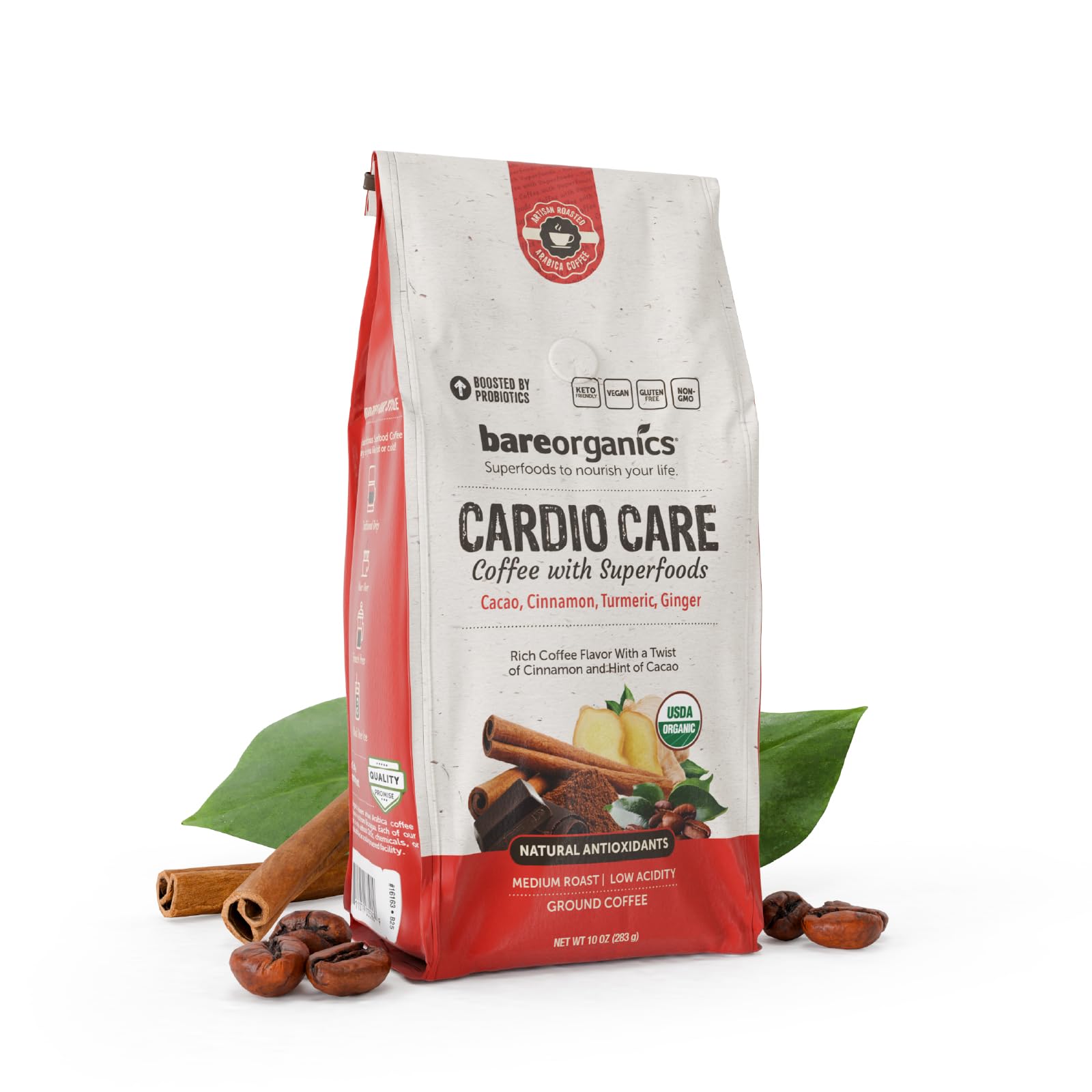 Amazon.com : Cardio Care Organic Ground Bagged Coffee – Probiotic