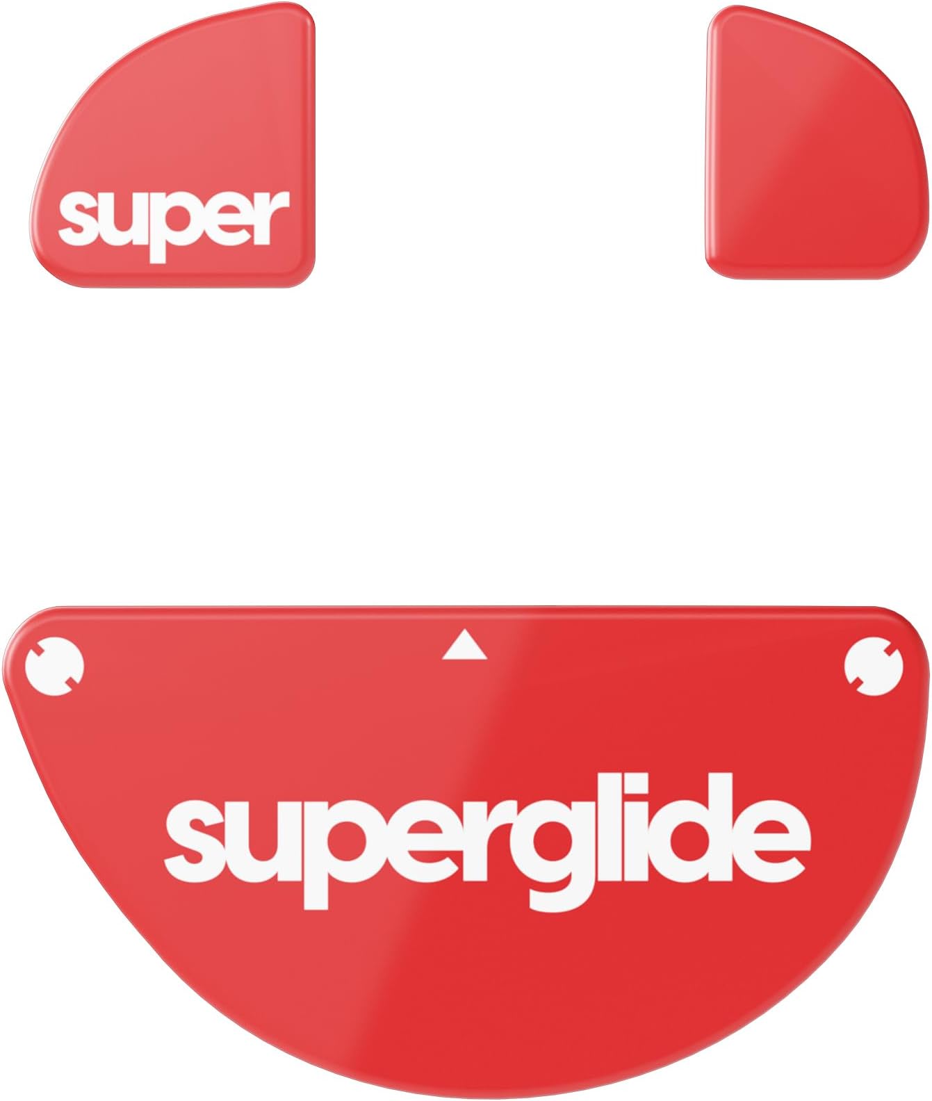 Superglide2(Type C) Mouse Sole for Zowie EC Wireless Series Mouse Feet [Tempered Glass Material, Round Edge, Heavy Duty, Low Friction, Super Smooth]
