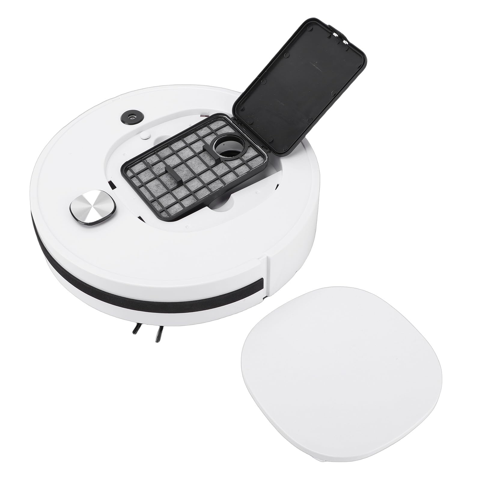 Rengue Robot Aspirapolvere e Scopa Combinato 4 in 1, con Batteria da 1200 MAh, Autonomia di 90 Minuti, 55 DB, per la Depilazione di di Animali Domestici su Pavimenti Duri