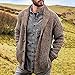 RTRDE Winter Sweaters for Men, Casual Long Sleeve Shawl Collar Buttons Down Cable Knit Cardigan Sweater Men Jacket Cardigan Sweaters with Mens Cream Sweater Cardigan Sweater Vest (5XL, Brown)