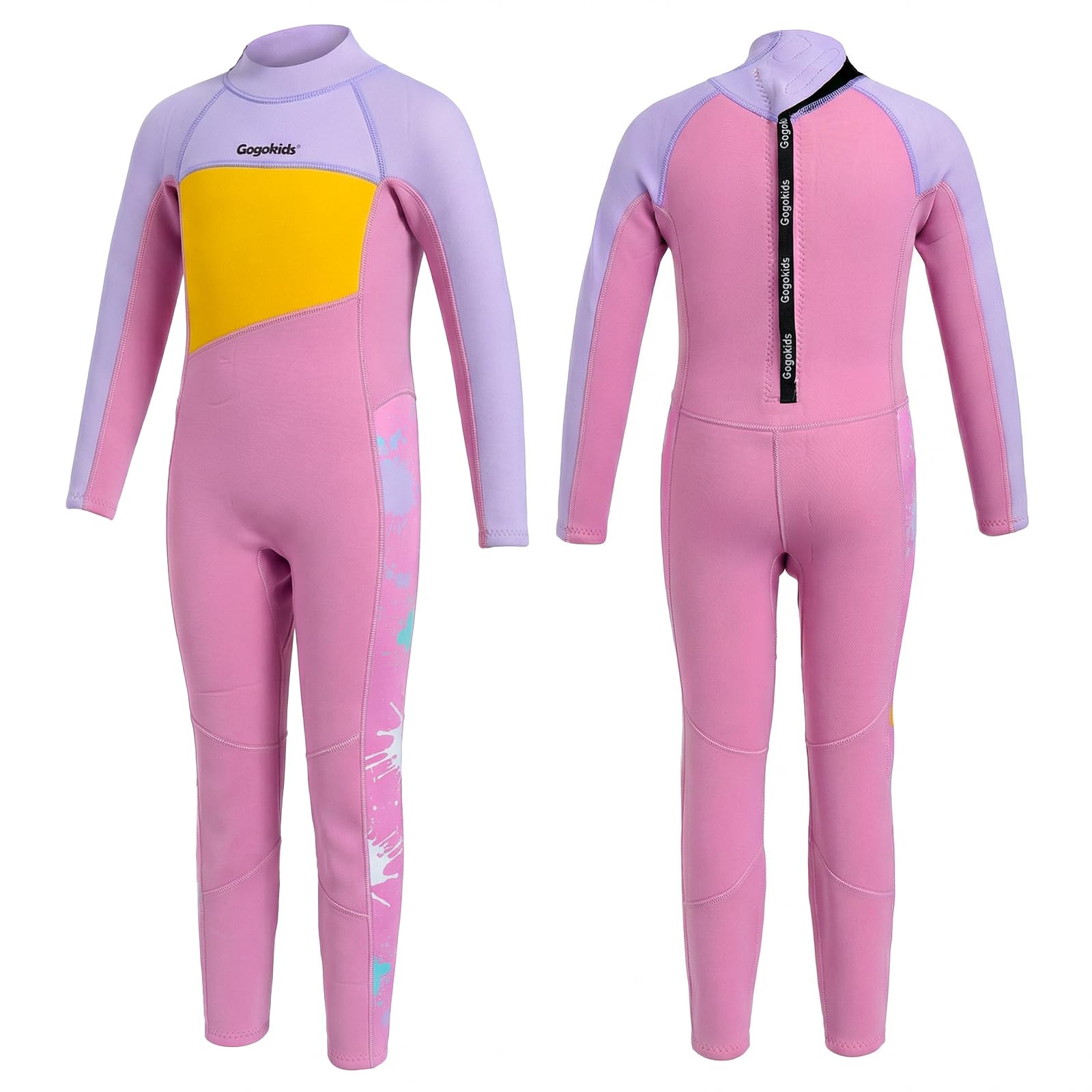 Gogokids Kids Wetsuit 2.5mm Neoprene Full Body Thermal Swimsuit for Boys Girls - Long Sleeve Warm Wetsuit for Swimming Surfing Beach — image 1