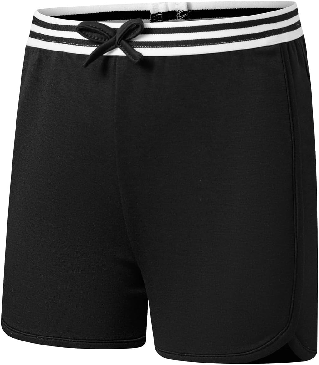 blibean Girls Athletic Shorts Striped Casual Outfit Shorts with Pockets 6-15 Years - Image 5