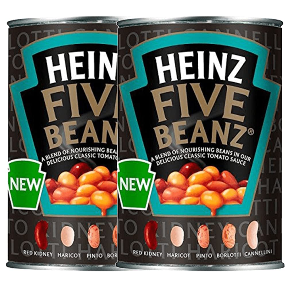Heinz Five Beanz Classic Tomato Sauce Pack of 2, x 415 g