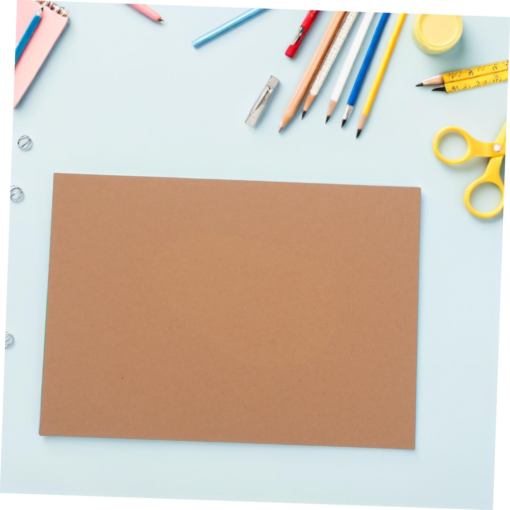 Alipis 120 Blatt A4 Kraftpapier Karton Khaki mit Glatter Unbeschichteter Oberfläche und Dickem Karton zum Zeichnen für Grußkarten
