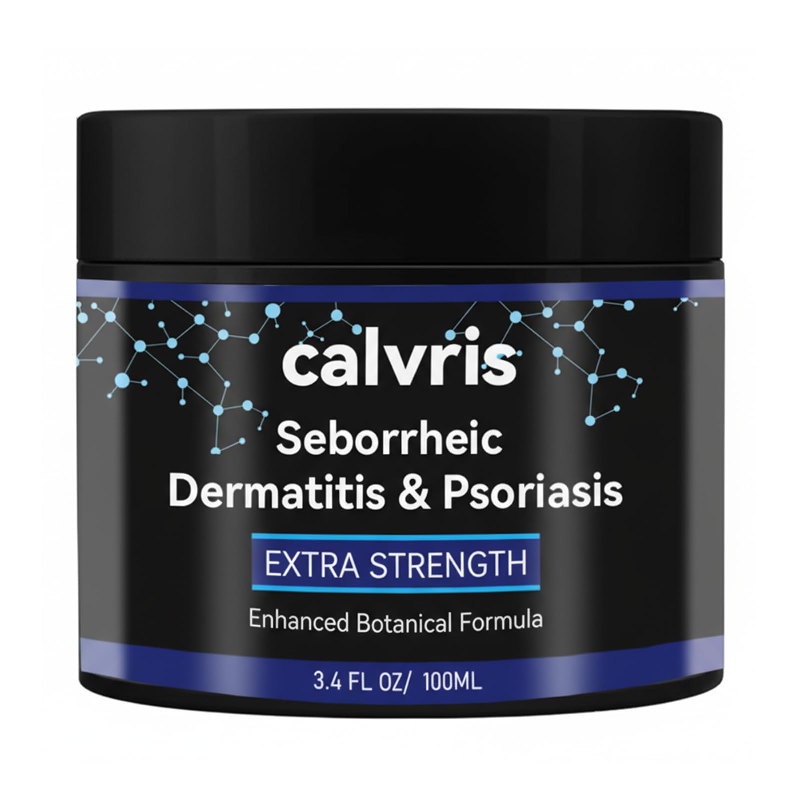 Calvris Extra Strength Scalp Cream - Flake & Itch Relief for Dandruff and Dry Scalp, Enhanced Botanical Formula, Soothes Irritation, 3.4 fl oz
