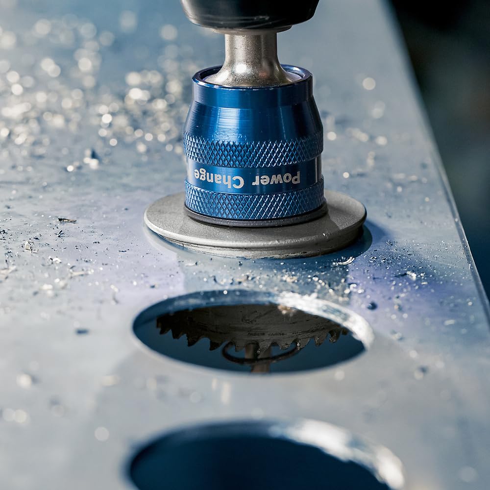 Bosch 1x Sierra de corona PRO Sheet Metal Power Change Plus (para Láminas de acero inoxidable, Láminas de acero, Ø 25 mm, Professional Accesorios Taladro)
