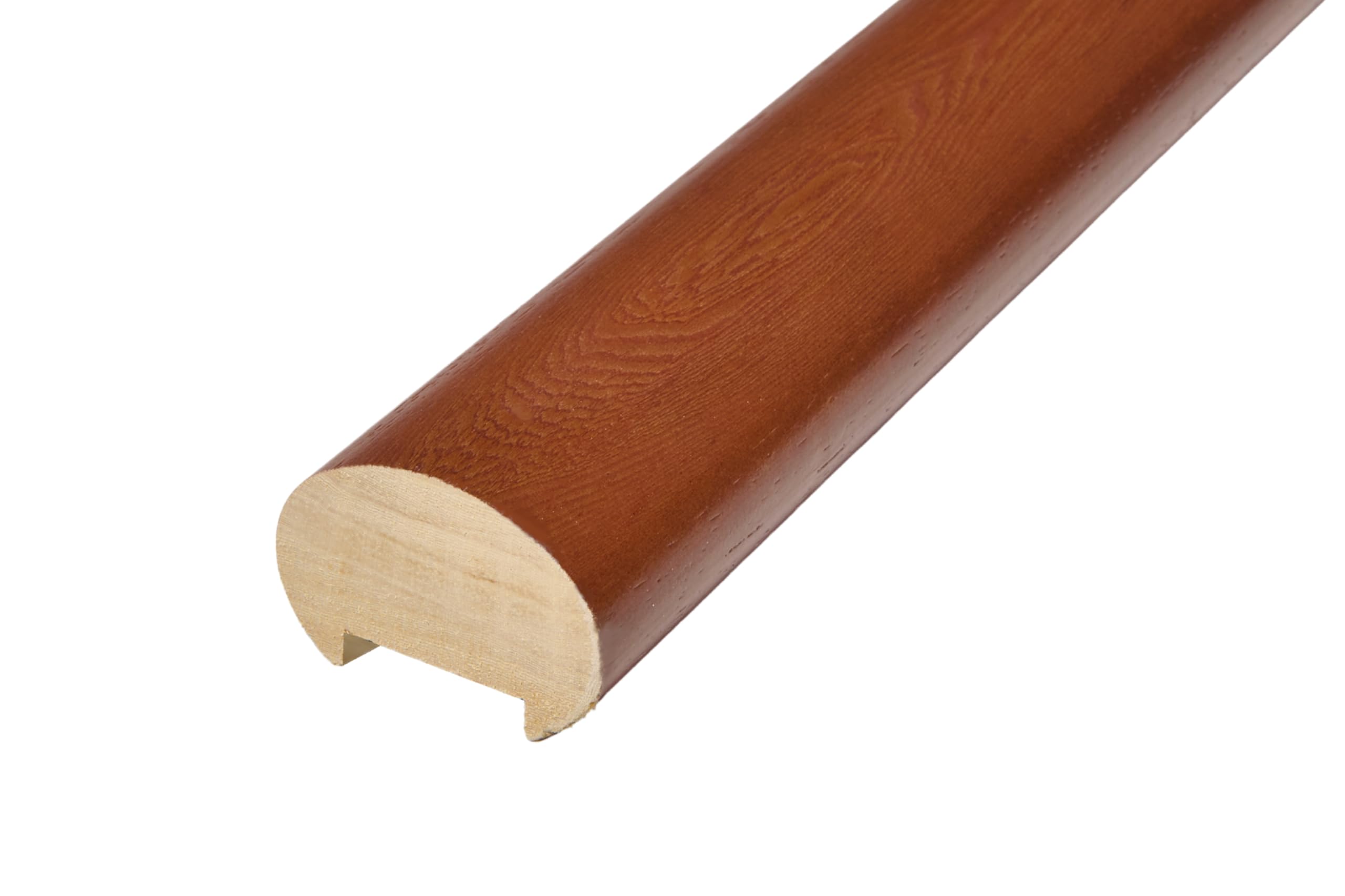 Hobby Legno - Corrimano In Legno Massello Kotò Tinto Noce Medio mm. 55X40X3000 (Prezzo Per ml. 3)