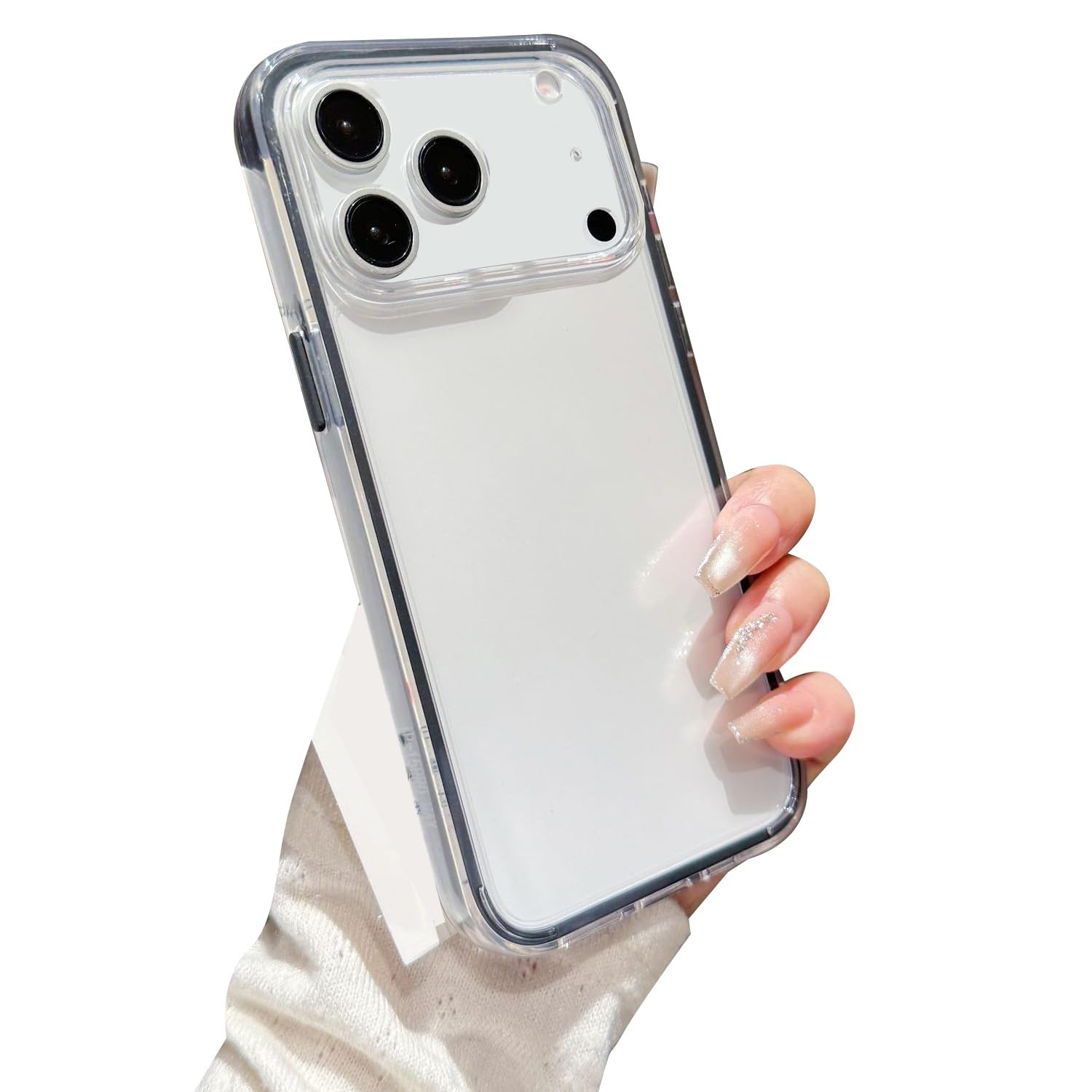 Amazon.co.jp: CYBERGARAGE・For iPhone17 Air クリアケース 耐衝撃