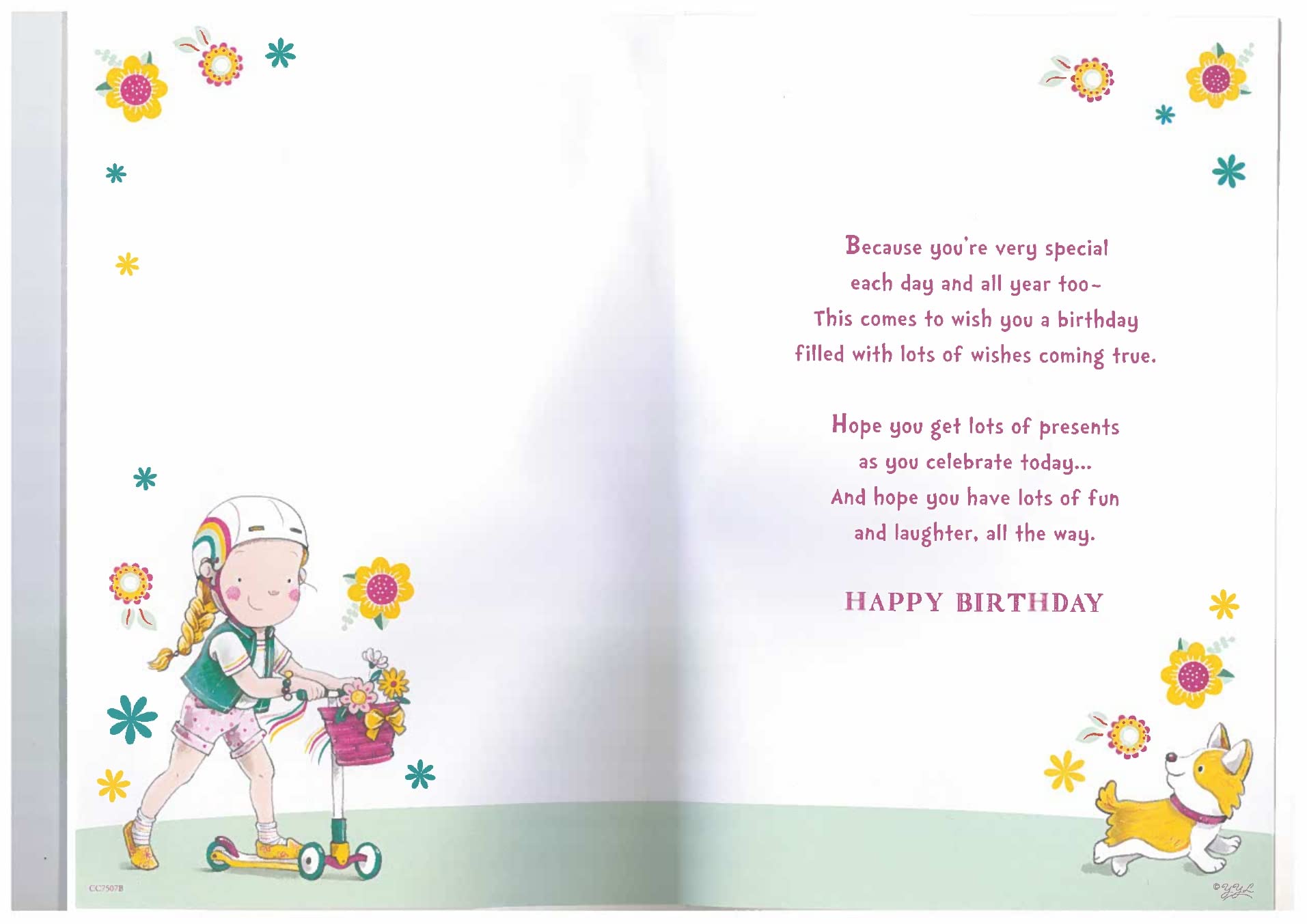 BIGLIETTO DI BUON compleanno per una meravigliosa nipote con design