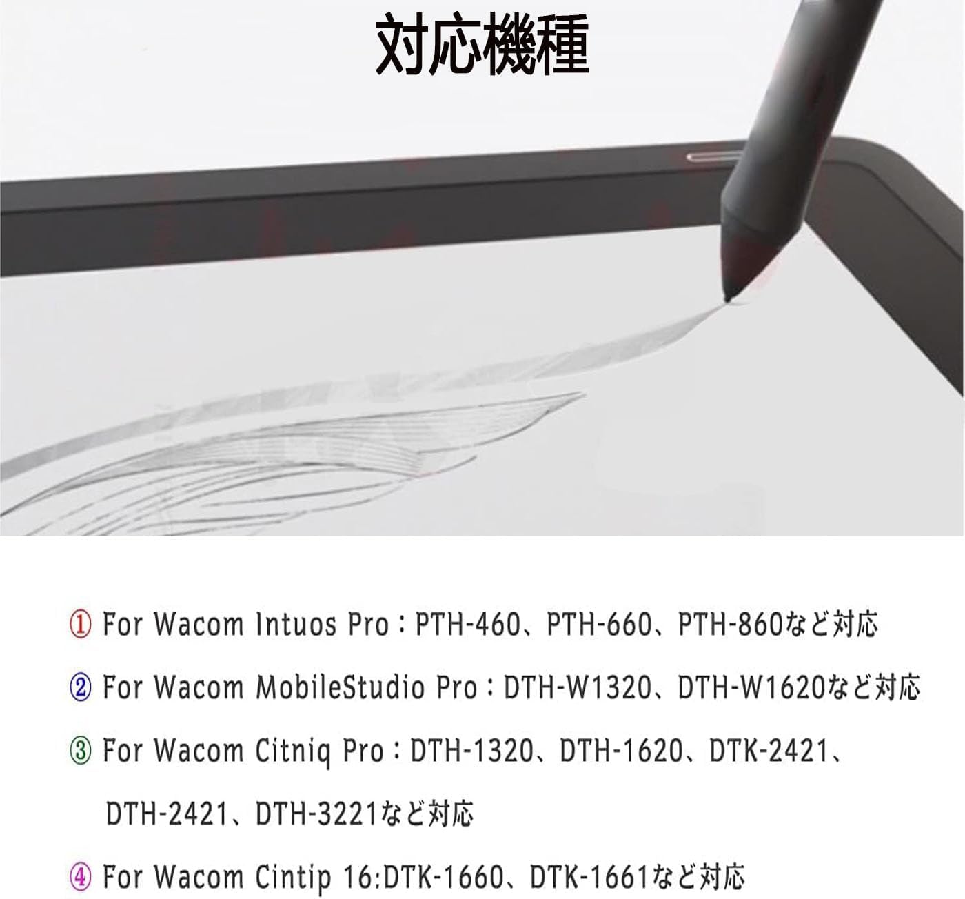 Amazon.co.jp: HUIKKJP 互換品 ワコム 替え芯 Wacom Pro Pen 2用 標準