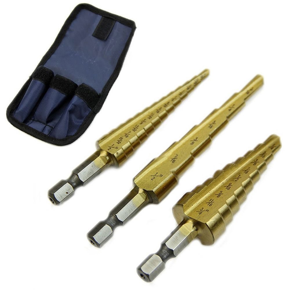 Jenoco Titanium Step Drill Bit Set 