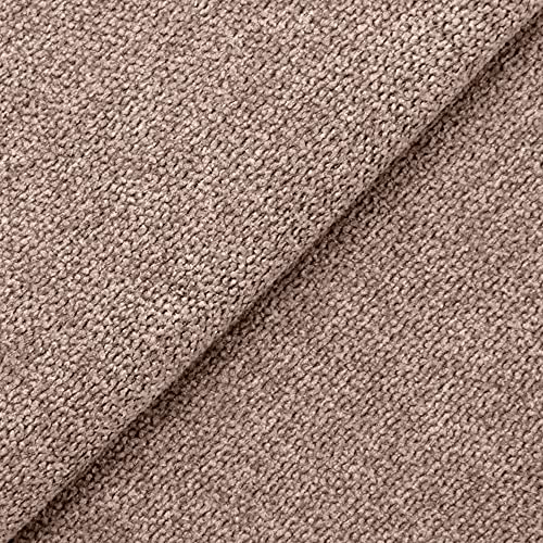 DESHOME Roma - Tessuto al Metro Idrorepellente Stoffa per divani, cuscini, tappezzeria, arredo (Beige marrone, 1 metro)